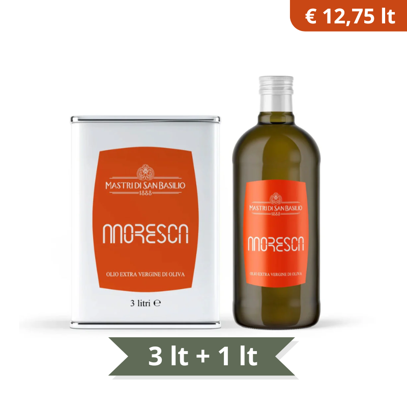 BOX: 2 is better than 1: Moresca 3 liters + Moresca 1 liter