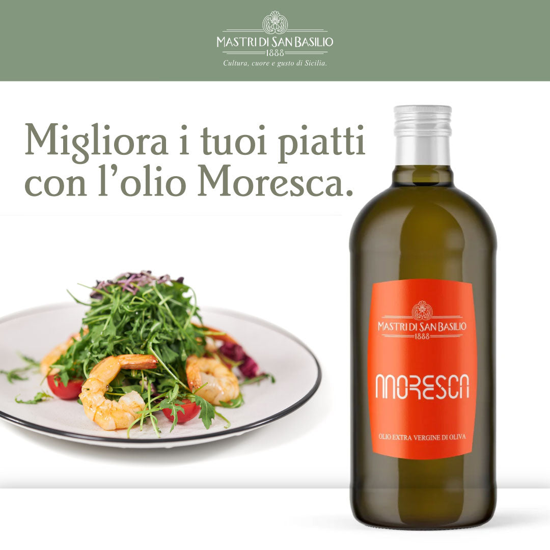 MORESCA: Olio fresco siciliano da 136 anni - 500ml - GRATIS!